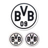 Borussia Dortmund Wimpel gestreift 28 cm Banner Schmuckwimpel - Plus Aufkleber BVB 09