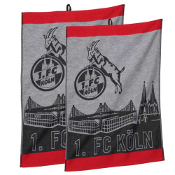 1. FC Köln Geschirrtücher 2er-Set - Skyline - Geschirrtuch Tuch