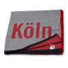1. FC Köln Strandtuch - Logo - grau-rot Badetuch 90 x 180 cm