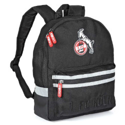 1. FC Köln Kinderrucksack - All Black - Rucksack für Kinder schwarz Kindergartenrucksack