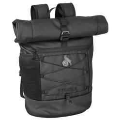 1. FC Köln Rolltop Rucksack - All Black - Sportrucksack | Schulrucksack | Backpack