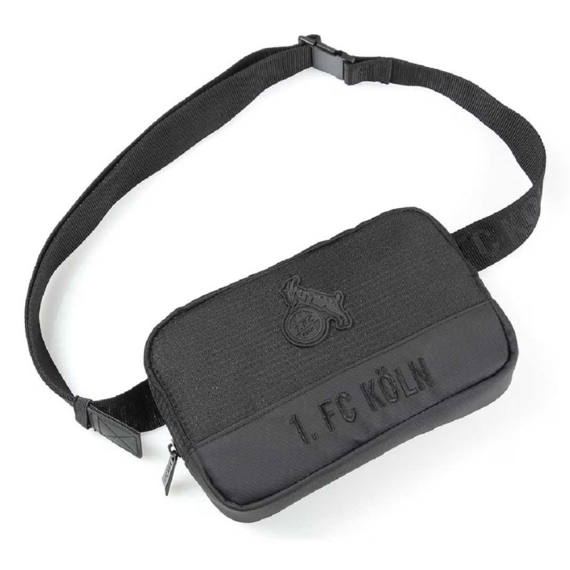 1. FC Köln Umhängetasche Crossbag - All Black - Tasche schwarz