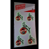 1. FC Köln Leuchtsticker-Set - Logo - 5tlg Aufkleberkarte nachtleuchtend Aufkleber Sticker