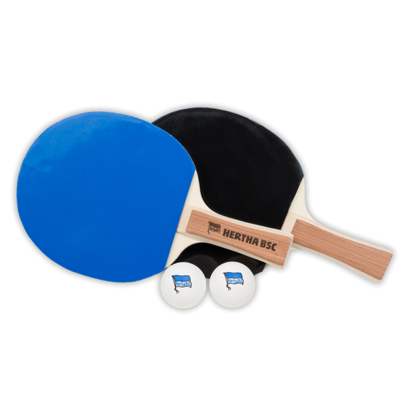 Hertha BSC Berlin Tischtennis Set (Tischtennis-Schläger und -Bälle) HBSCB