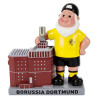 Borussia Dortmund Gartenzwerg - U-Turm - mit LED Zwerg Wahrzeichen BVB 09