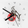 1. FC Köln Wanduhr - Skyline - Uhr eckig