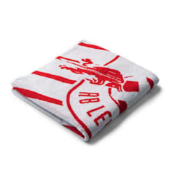 RB Leipzig Duschtuch - Stripe - rot-weiß Streifen 70 x 140 cm Badetuch RBL