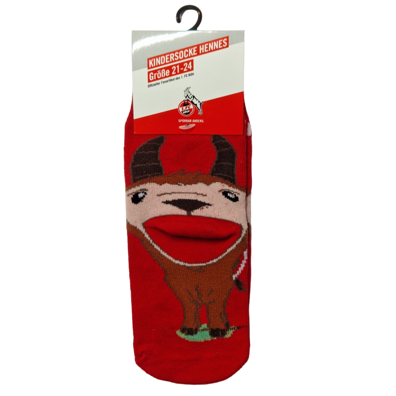 1. FC Köln  Kinder Socken - Hennes - Kindersocken - Größe 21-24