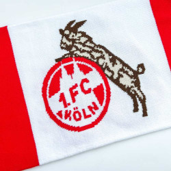 1. FC Köln Premiumschal - Logo-Historie - rot/weiß Schal Fanschal