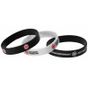 Eintracht Frankfurt 3er Set Armband schwarz-weiß Silikon Band