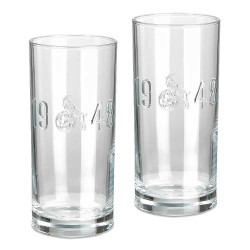 1. FC Köln Trinkglas - Relief - 2er-Set Wasserglas Glas Longdrinkglas