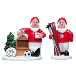 FC Bayern München Weihnachtsfigur 2er Set FCB