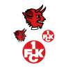 1.FC Kaiserslautern Aufklebebogen 4-teilig - Logo & Teufel - Aufkleber Sticker FCK