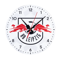 RB Leipzig Wanduhr - Logo -  Uhr weiß Wall Clock RBL