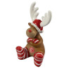 Fortuna Düsseldorf Weihnachtsfigur 2er Set Zwerg mit Schlitten und Rentier F95