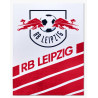 RB Leipzig Fleecedecke - Stripe - rot-weiß | Kuscheldecke | Decke | RBL