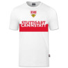 VfB Stuttgart Kinder T-Shirt - Cannstatt - weiß Shirt - Größe 128 bis 164