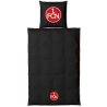 1. FC Nürnberg Wendebettwäsche - Die Legende lebt - rot/schwarz Bettwäsche 2-teilig 135 x 200 cm FCN