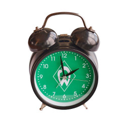 SV Werder Bremen Glockenwecker - Raute - grün Wecker Retrodesign Uhr