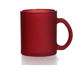 VfB Stuttgart Tasse rot mit Wappen Glastasse 0,3 l