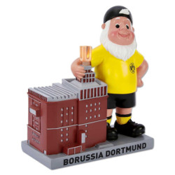 Borussia Dortmund Gartenzwerg - U-Turm - mit LED Zwerg Wahrzeichen BVB 09