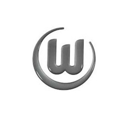VfL Wolfsburg Aufkleber - 3D Logo silber - Sticker Autoaufkleber