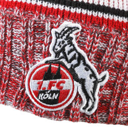1. FC Köln Bommelmütze - Red Melange - New Era Wintermütze Mütze mit Bommel