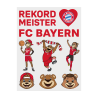 FC Bayern München Fan-Tattoos 2er Set Gesichtsaufkleber temporäre Tattoos FCB