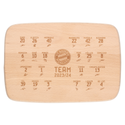 FC Bayern München Brotzeitbrettchen - Signature - Holz Brettchen FCB