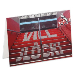 1. FC Köln Grußkarte - "Vill Jlöck!" - Karte Stadionaufgang Klappkarte