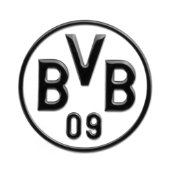 Borussia Dortmund - 3D Logo schwarz - Aufkleber, Autoaufkleber, Sticker BVB 09