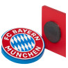 FC Bayern München Magnet 2er Set - Mia San Mia & Logo - Kühlschrankmagnet FCB