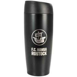 F.C. Hansa Rostock Thermobecher - Logo - schwarz Kaffeebecher Coffee to go-Becher FCH