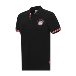 FC Bayern München Poloshirt - 5 Sterne - schwarz | Polo Shirt Größe S | FCB