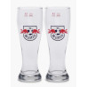 RB Leipzig Weißbierglas 2er Set - Logo - Glas Bierglas Weizenbierglas RBL