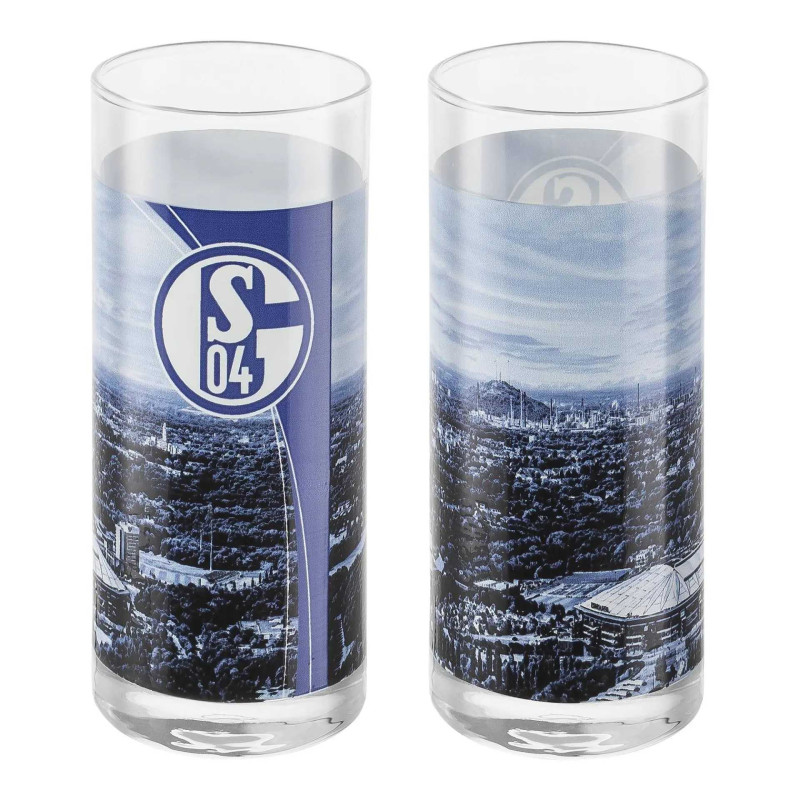 FC Schalke 04 Trinkglas 2er-Set | Glas | Wasserglas | S04