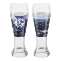 FC Schalke 04 Weizenglas 2er Set | Glas | Bierglas | Weißbierglas S04
