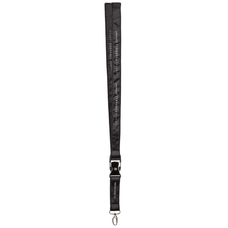 VfL Wolfsburg Schlüsselband - Arbeit Fussball Leidenschaft - schwarz Lanyard Badgeholder