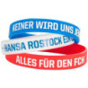 F.C. Hansa Rostock Silikon Armband 3er Set | blau-weiß-rot | Band |FCH