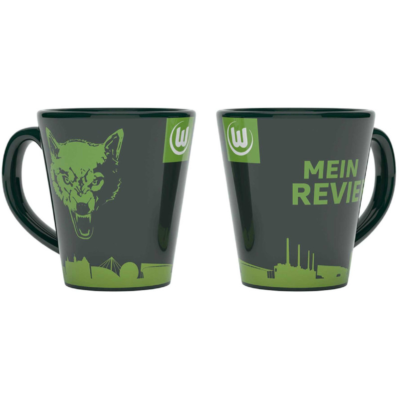 VfL Wolfsburg Tasse - Wolf Mein Revier - Kaffeetasse Becher