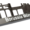 Borussia Mönchengladbach Kennzeichenrahmen 2er Set - 1 x "Rettungsgasse" + 1 x "Classic Logo" - Kennzeichenhalter BMG