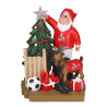 1. FC Köln Gartenzwerg mit Weihnachtsbaum und Hennes Zwerg garden gnom