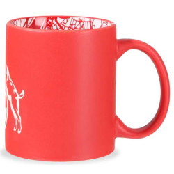 1. FC Köln Tasse - Logo Prägung - rot mit Innendekor Kaffeetasse Becher