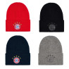 FC Bayern München Kinder Strickmütze mit Umschlag Logo Mütze FCB - verschiedene Farben zur Auswahl