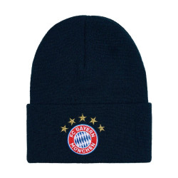 FC Bayern München Kinder Strickmütze mit Umschlag Logo Mütze FCB - verschiedene Farben zur Auswahl