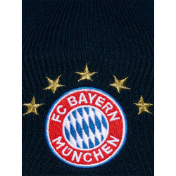 FC Bayern München Kinder Strickmütze mit Umschlag Logo Mütze FCB - verschiedene Farben zur Auswahl