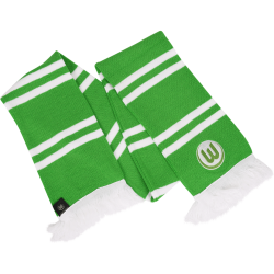 VfL Wolfsburg Schal - Blockstreifen - grün/weiß Strickschal Fanschal