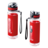 SC Freiburg Tritan Trinkflasche transparent-rot mit Silikon-Manschette 0,5 l Flasche