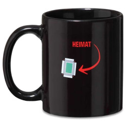 1. FC Köln Tasse Magic - Heimat - schwarz Zaubertasse Kaffeetasse