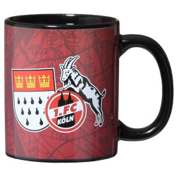 1. FC Köln Tasse Magic - Heimat - schwarz Zaubertasse Kaffeetasse